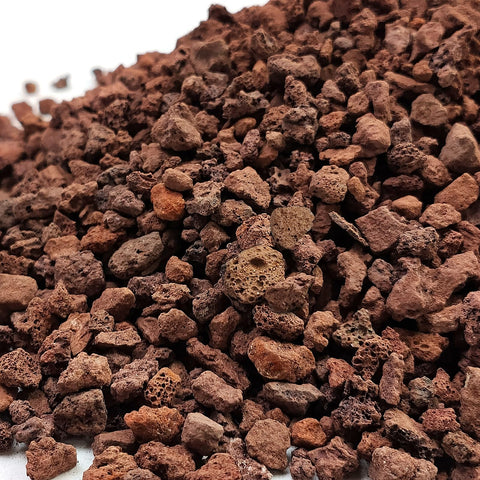 FANTIAN red lava rocks 1-4 inch crush bulk: excellent drainage for succulents and bonsai.