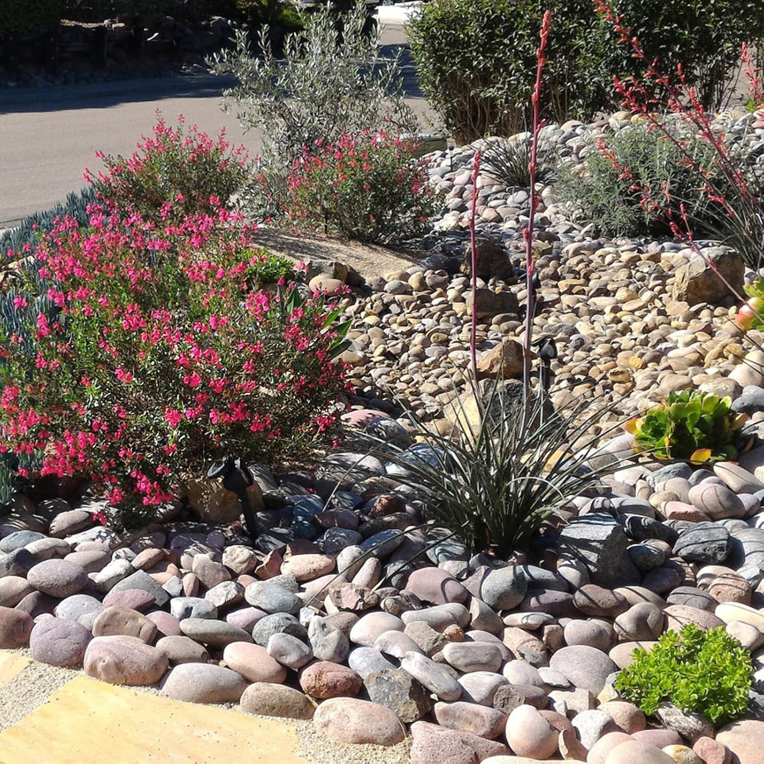 Fantian river rocks for fire pit perimeter decoration