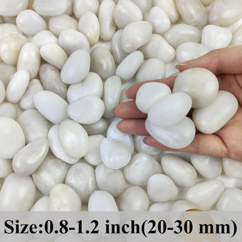 FANTIAN river rocks garden decor add natural texture to borders and beds.