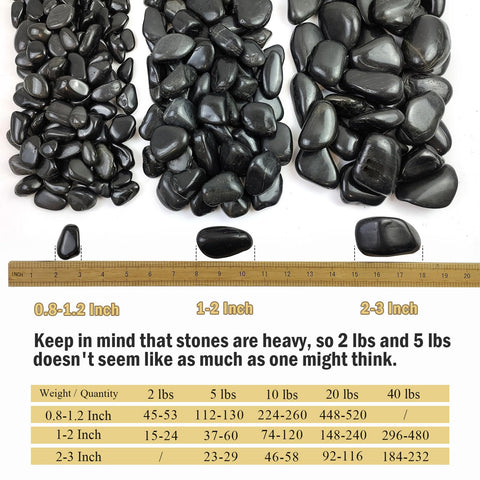 FANTIAN river rocks for planters perfect accent in garden or bonsai.