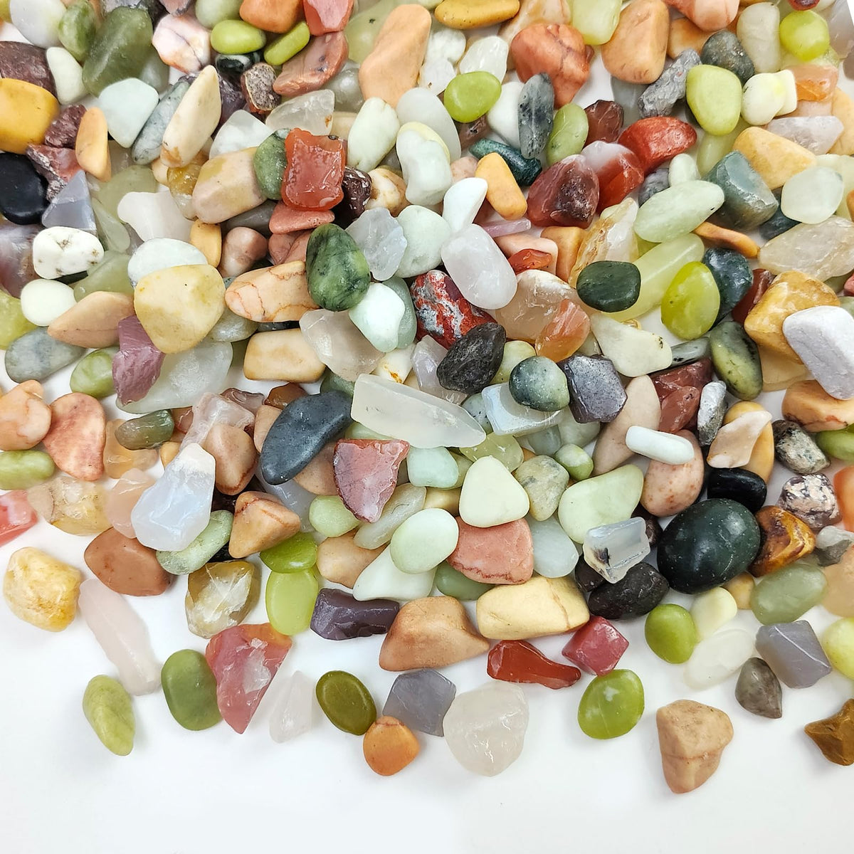 FANTIAN succulent rocks: 3/8 inch polished pebbles for small pots