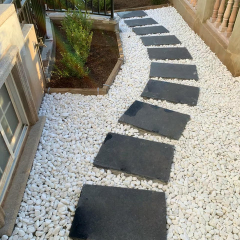FANTIAN white pebbles for crafts and DIY projects, polished look