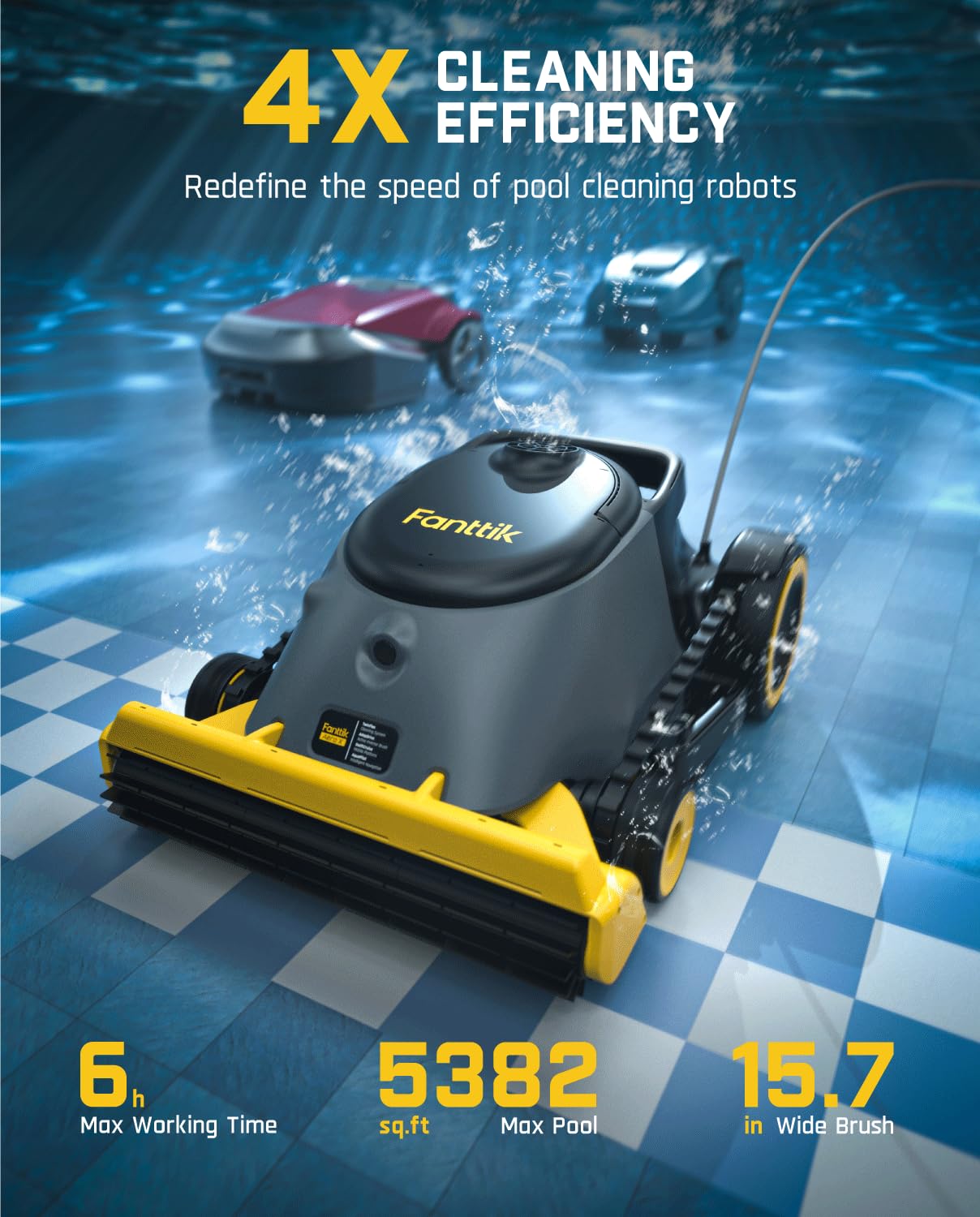 Fanttik Aero X auto-docking lift simplifies retrieval after cleaning.