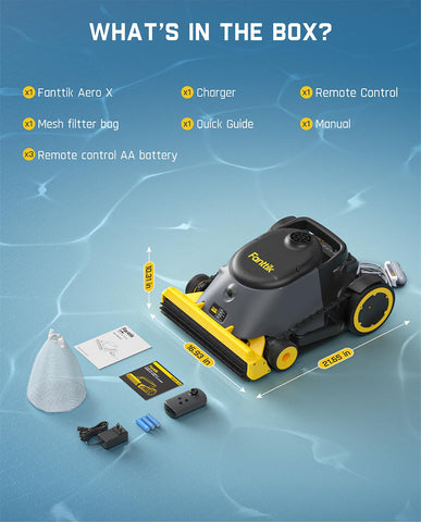 Fanttik Aero X cleans up to 500 square meters per session.
