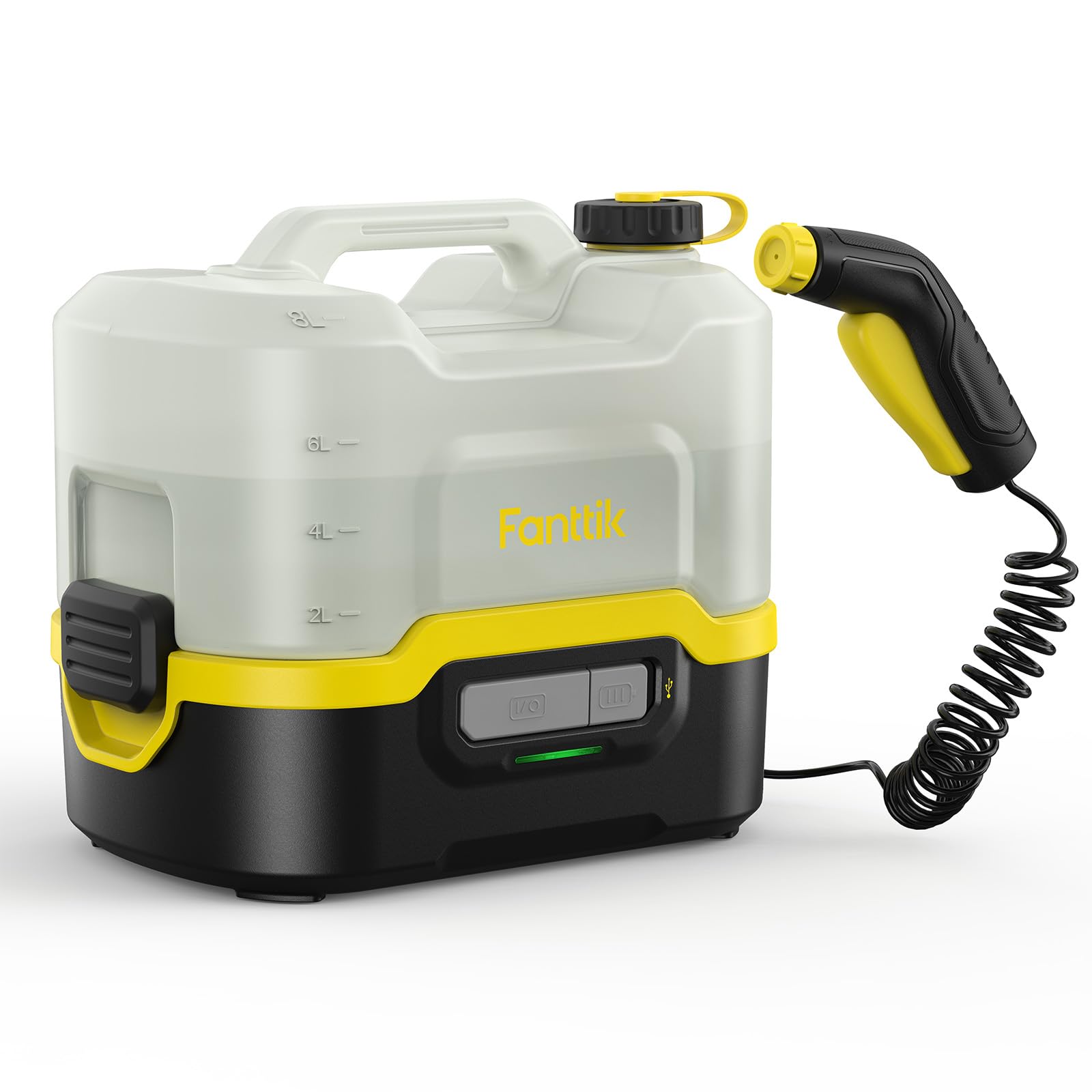 Fanttik NB8 Nano 8L tank enables on-the-go outdoor cleaning.