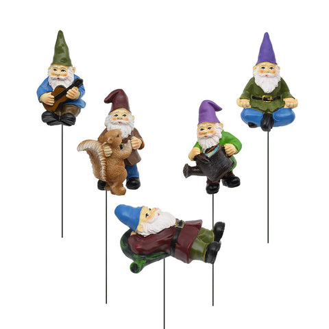 FANWNKI garden gnomes group shot enhances outdoor fairy garden decor