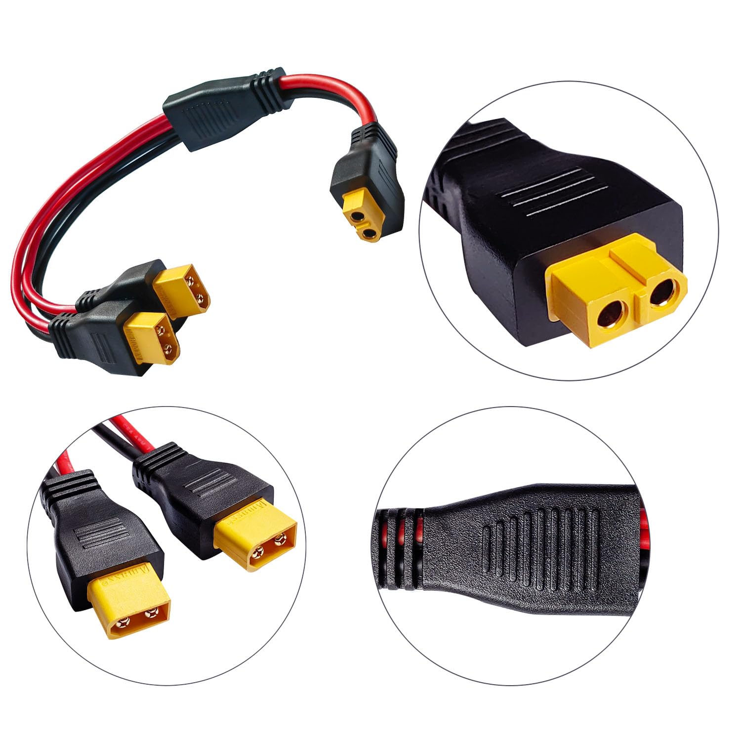 Faoyliye portable power station setup with XT60 cable for flexible charging options.
