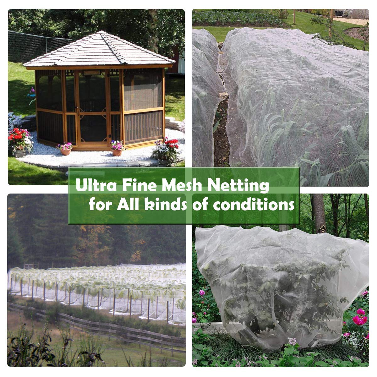 FARAER easy-install garden barrier for beds and greenhouses.