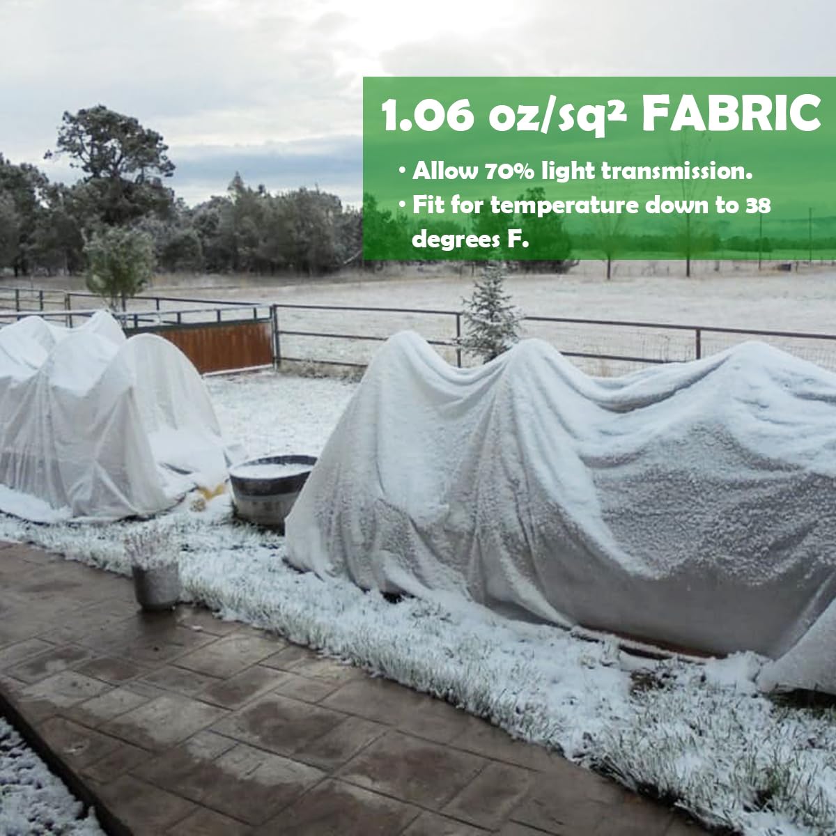 FARAER plant cover UV-stabilized and reusable for multiple growing seasons.