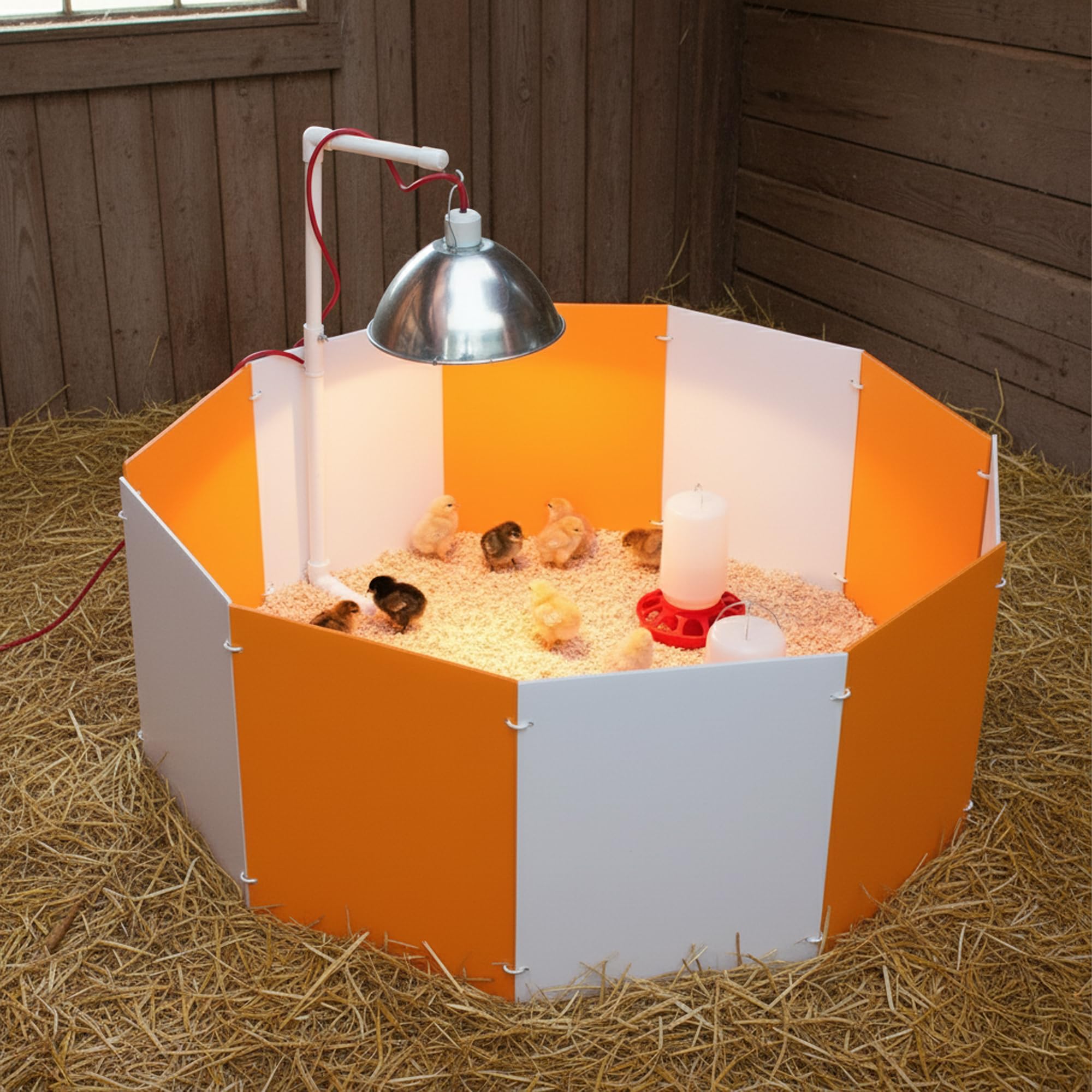 Farm Innovators 3700 durable plastic panels resist wear and are washable.