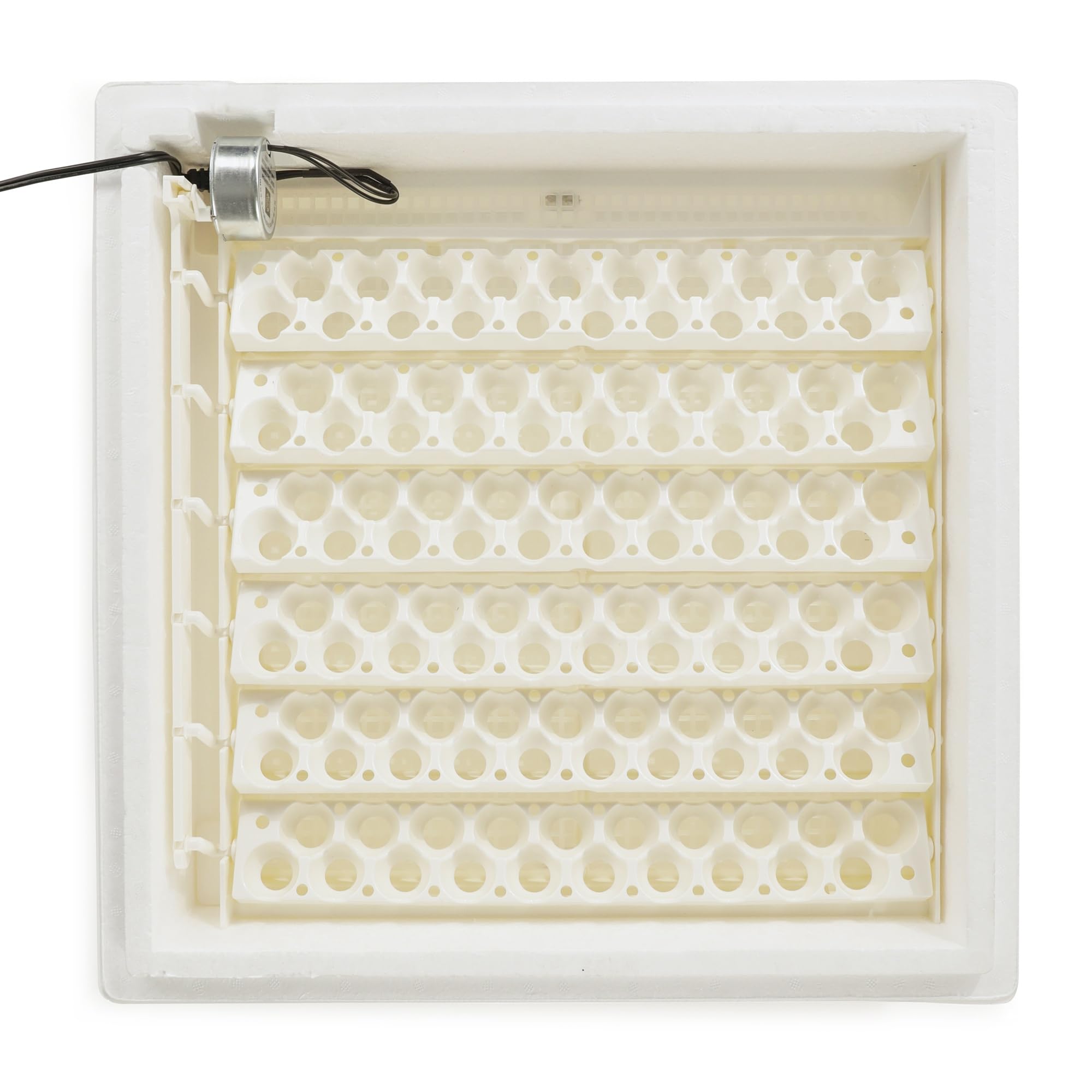 Farm Innovators hatchery-setup-boost, reliable rails support steady egg care.