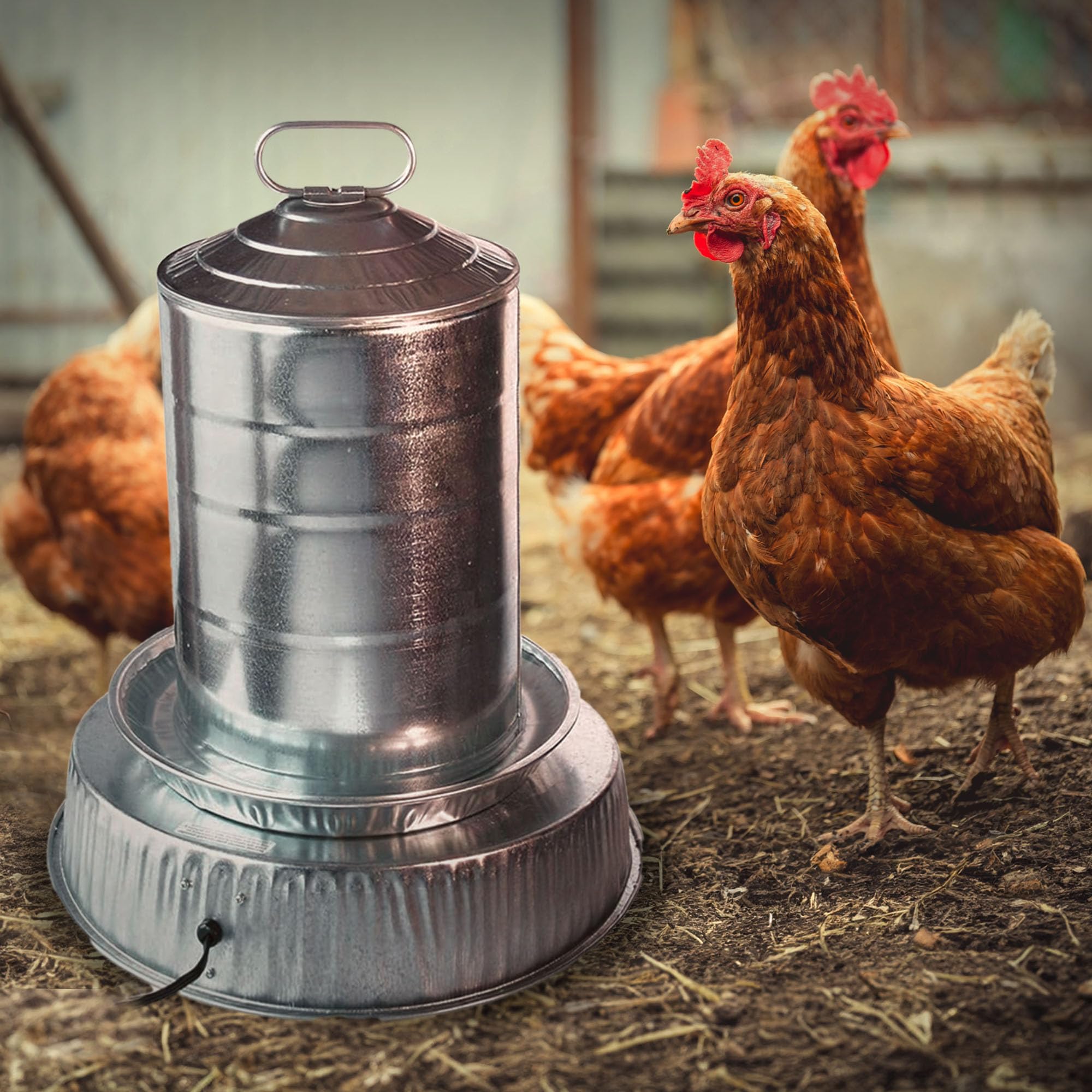 Farm Innovators HP-125 bottom cover protects the heating element from debris.