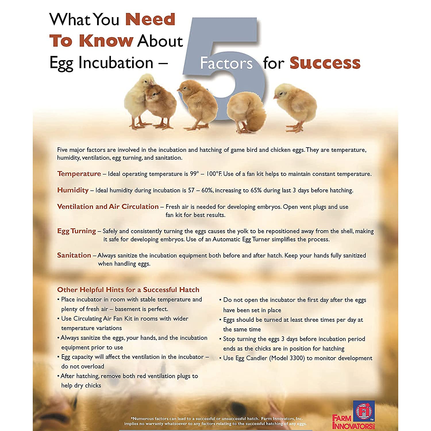Farm Innovators Model 2450 Pro Series deep bottom tray fits larger eggs