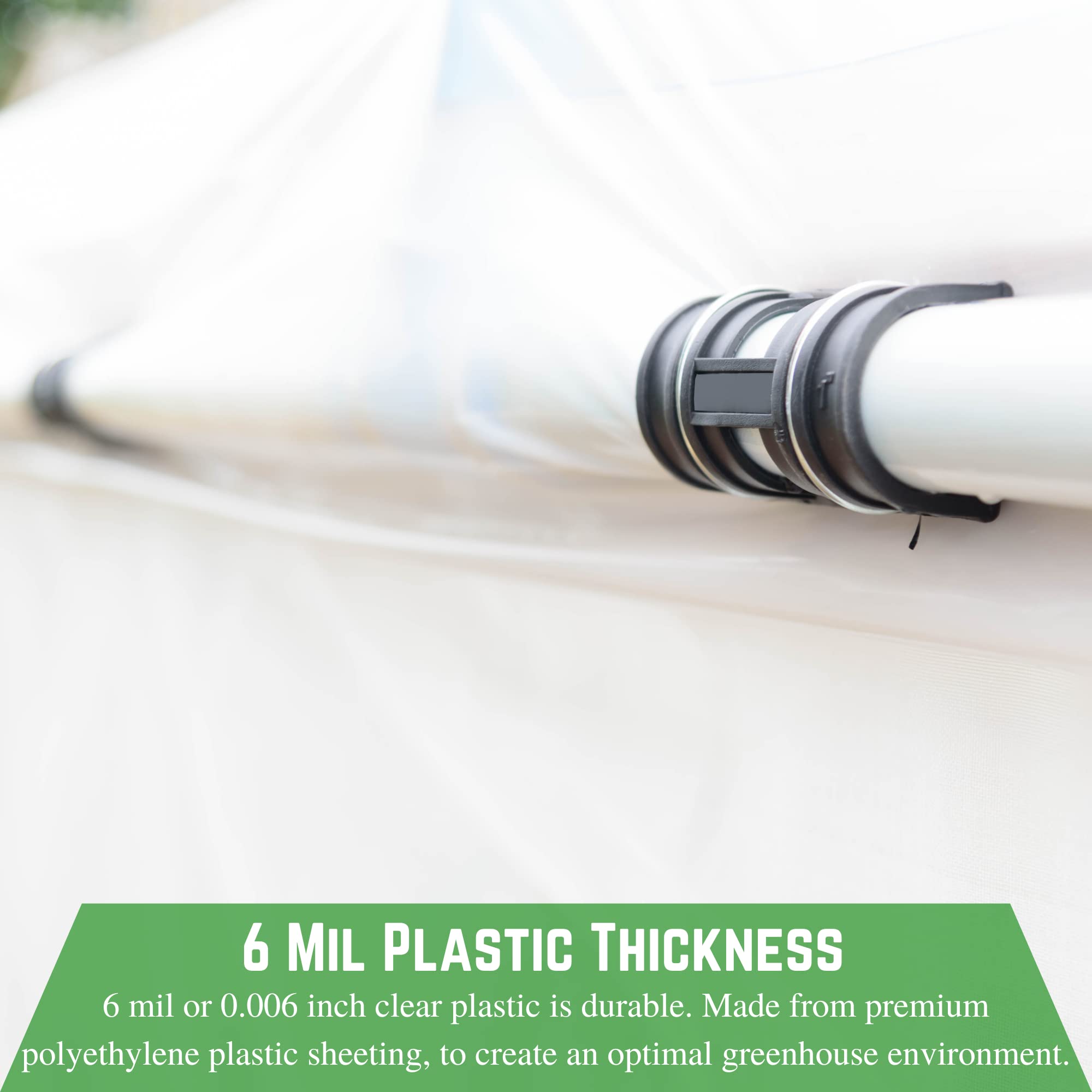 Farm Plastic Supply 25x40 greenhouse film roll; easy setup and installation.