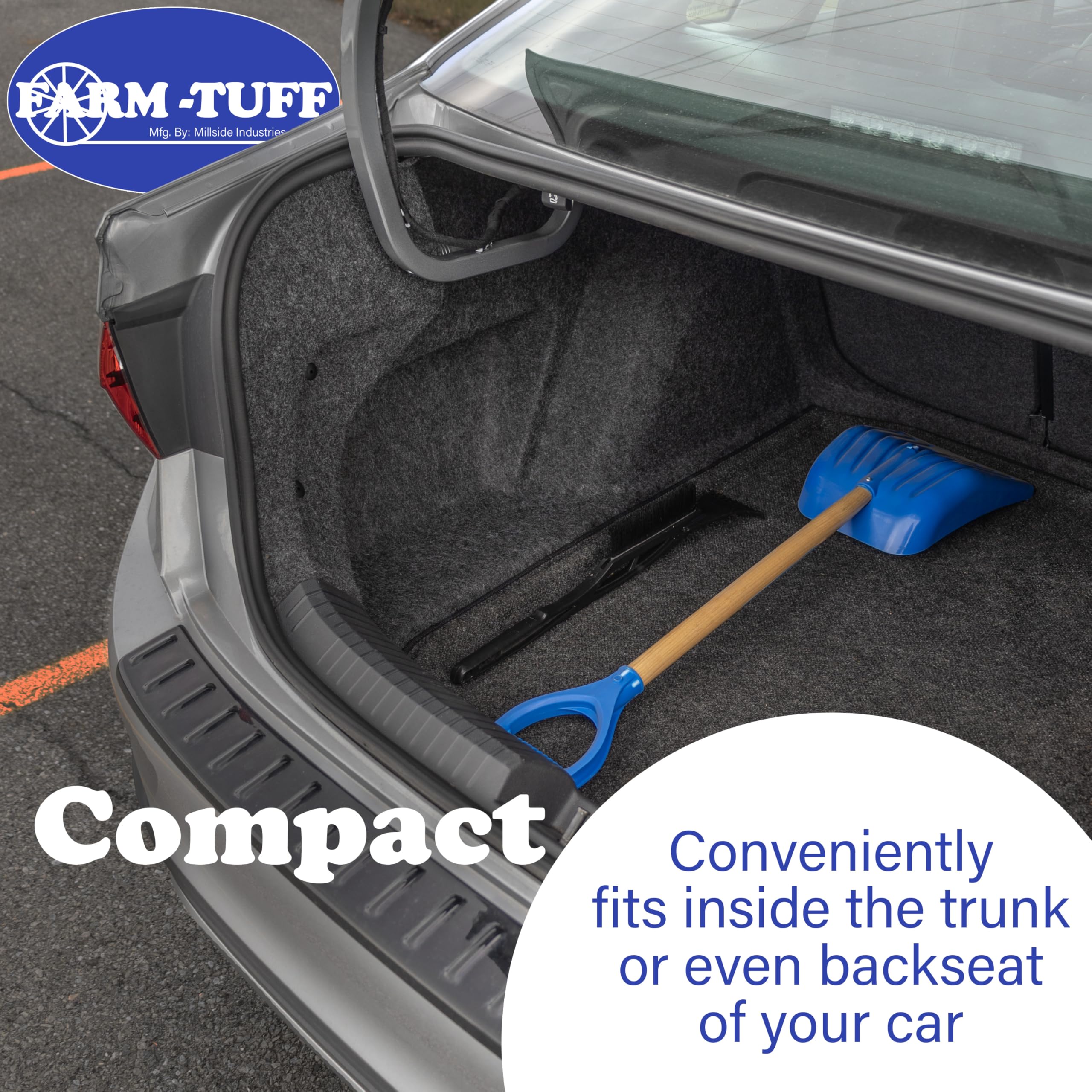 Farm-TUFF safe-use design protects surfaces like concrete and pavers.