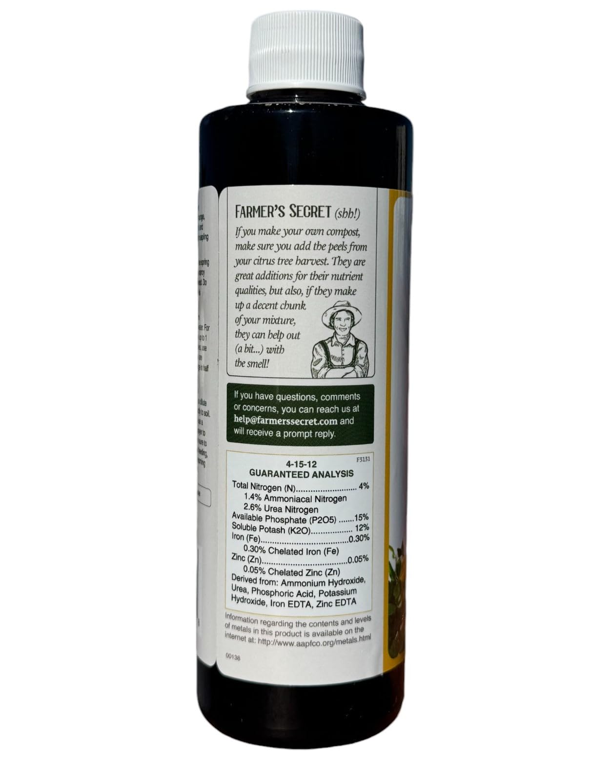 Diluted solution poured along the drip line of a citrus tree