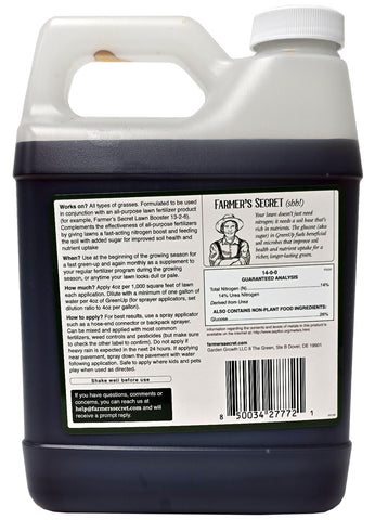 Farmers Secret GreenUp bottle-pour demonstrates fast, even application.