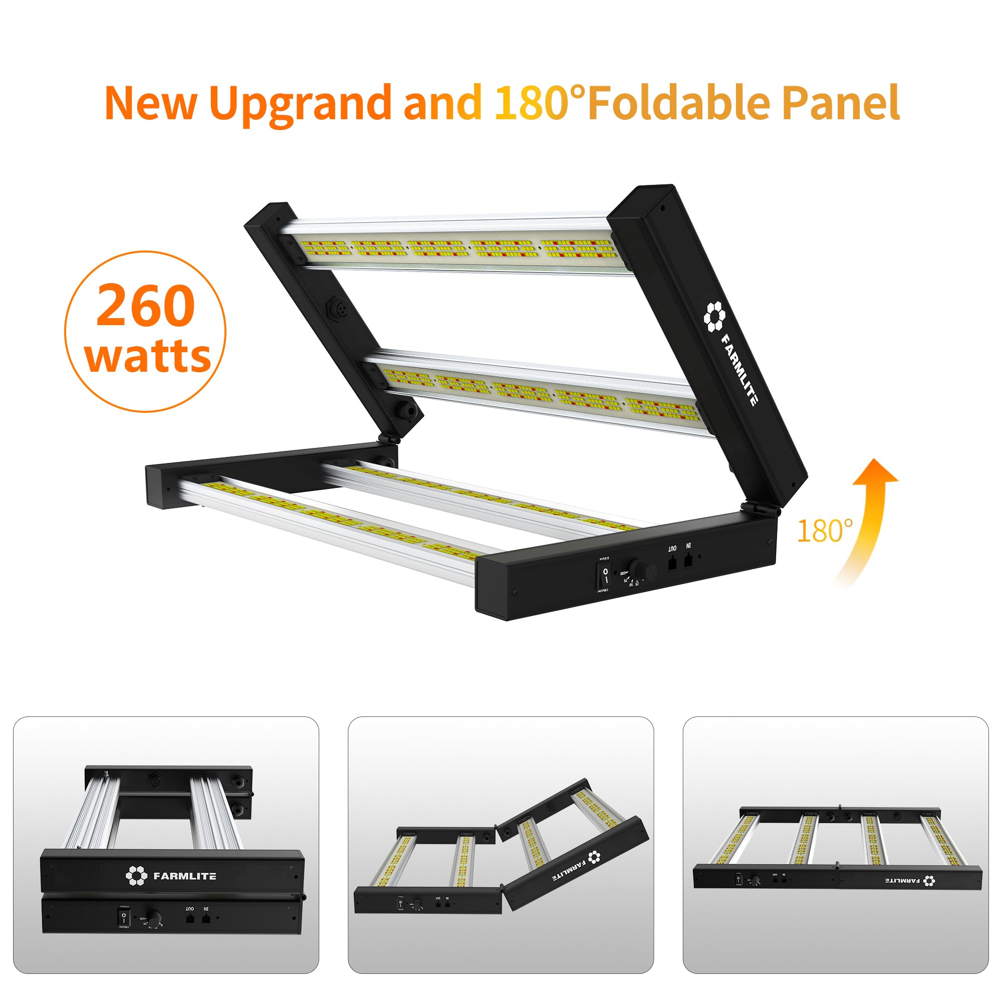 Farmlite 0-10V control enables external dimming.