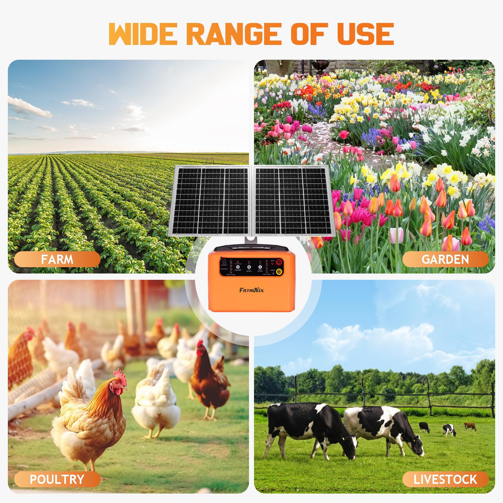 FarmNix weatherproof construction close-up shows durable, all-weather performance.