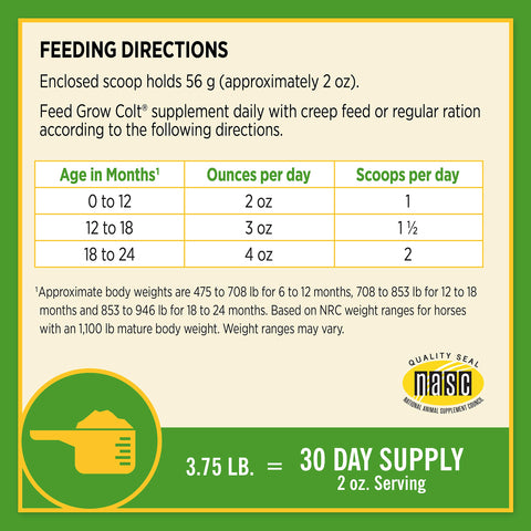Farnam Grow Colt easy to feed pellets simplifying foal feeding