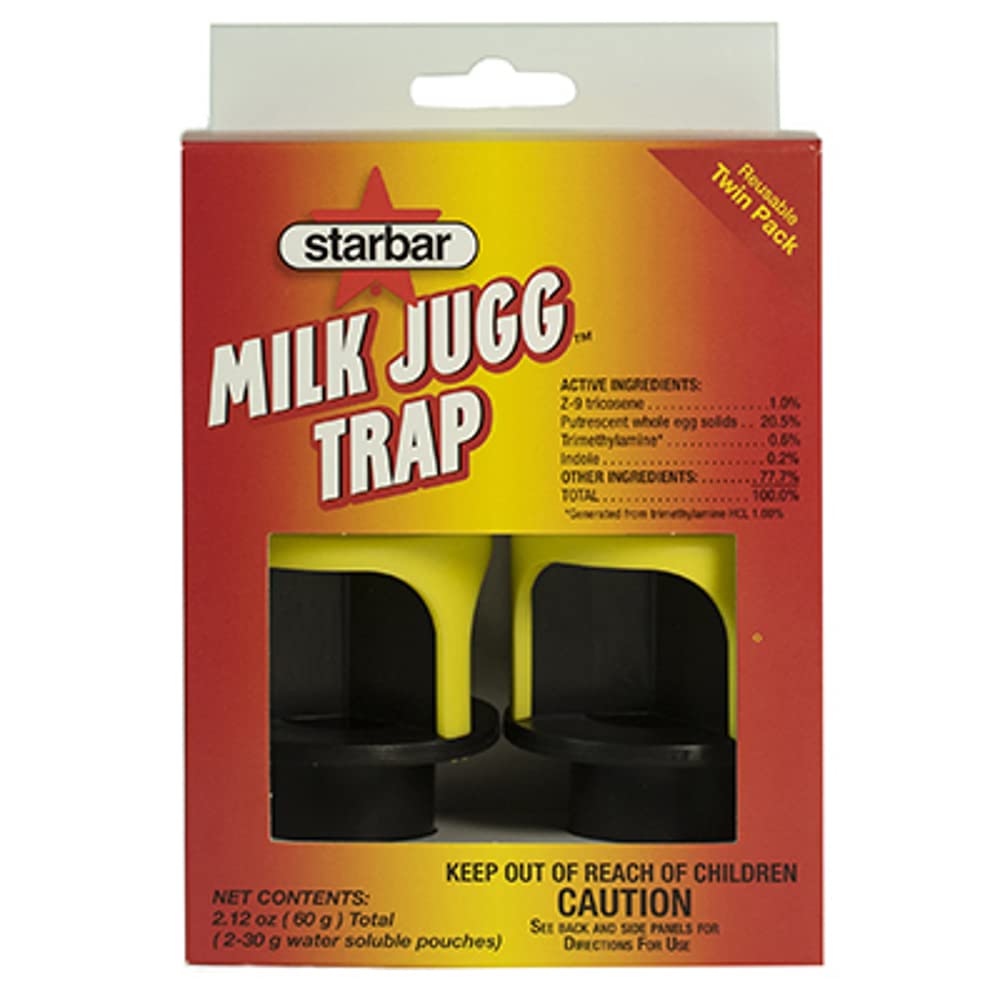 Farnam Milk Jugg Trapp top component ready for reusable fly trapping.