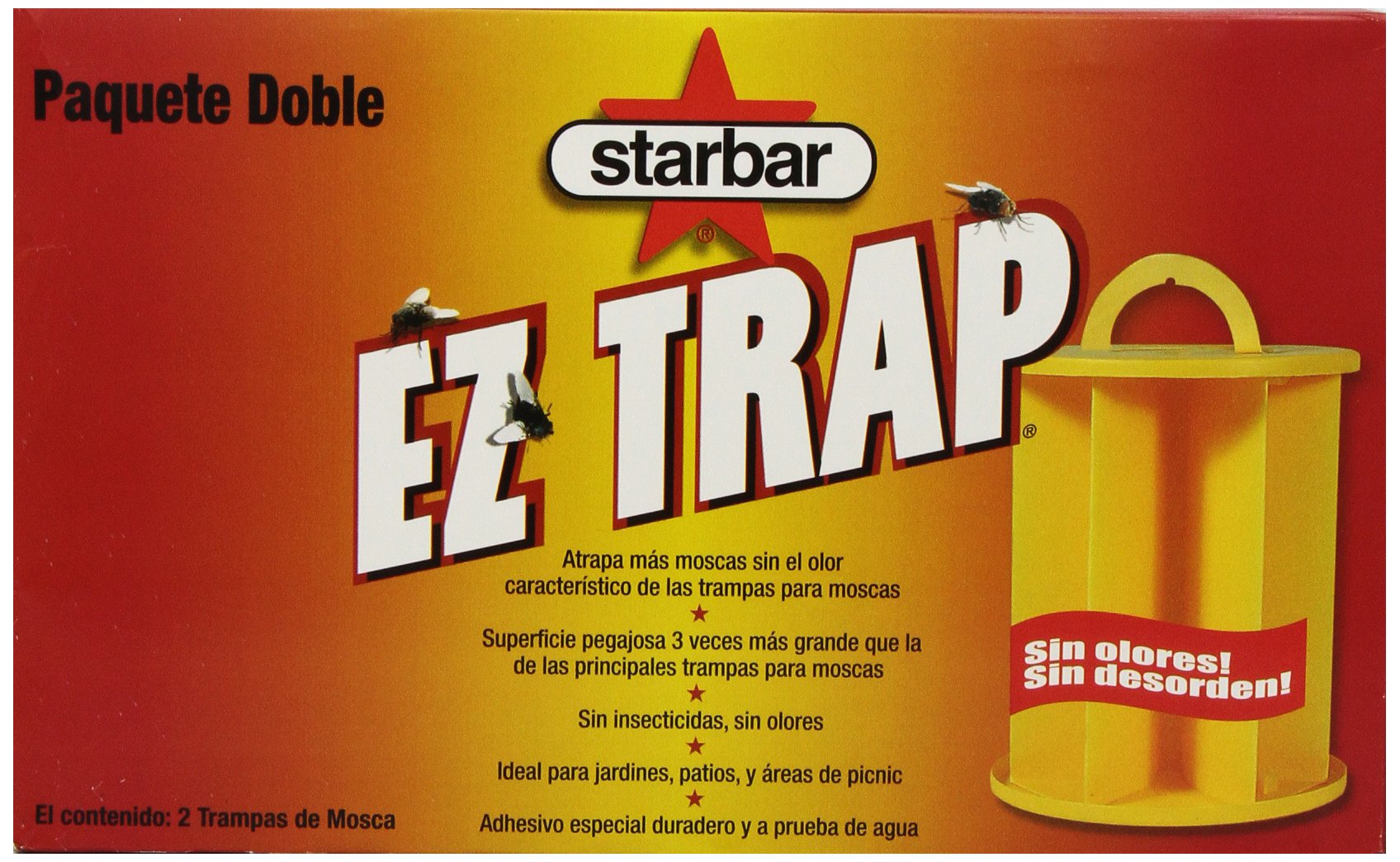 Farnam Starbar E-Z Trap outdoor-ready design traps flies outdoors