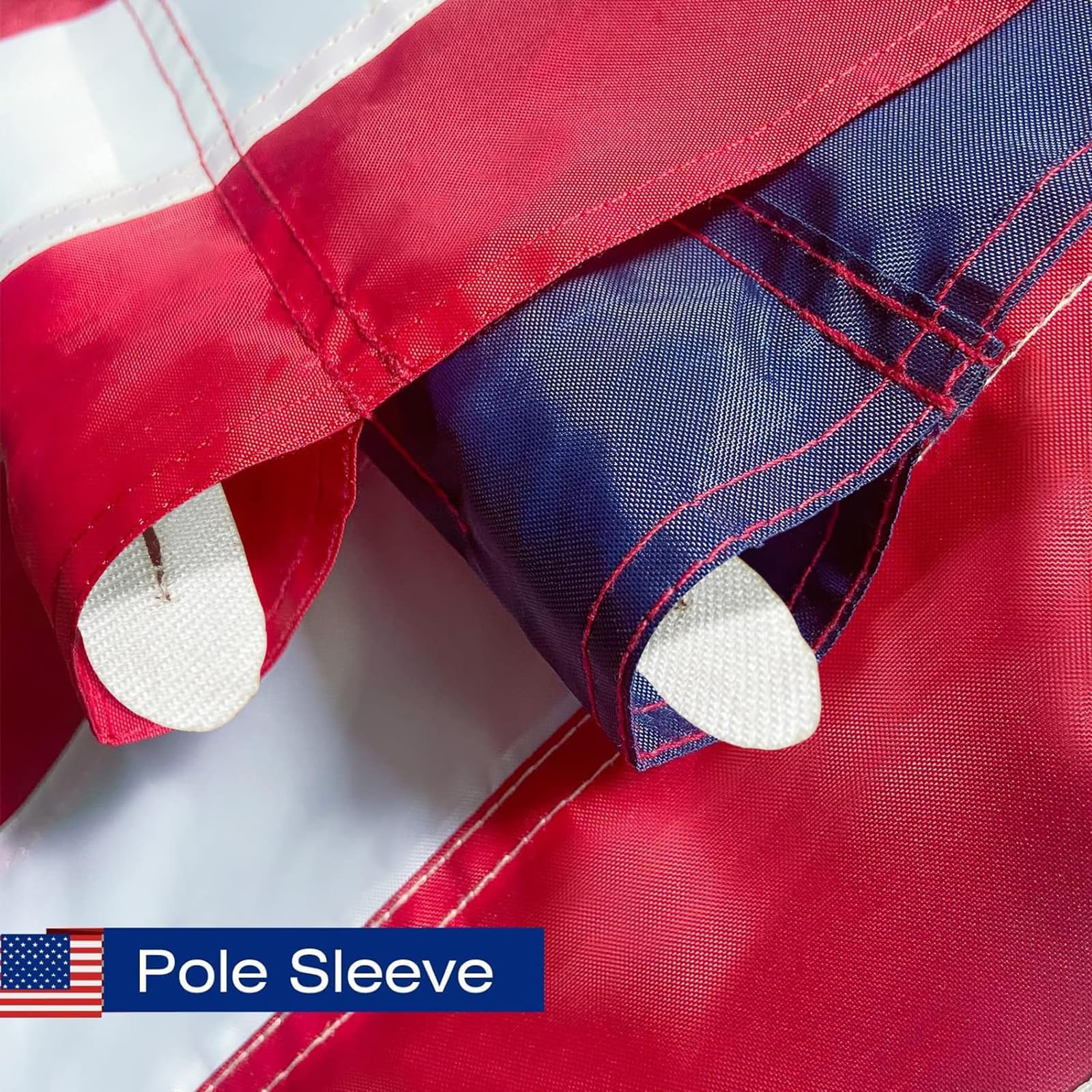 Farqio heavy-duty 420D nylon flag material resists weather.