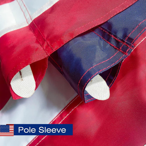 Farqio heavy-duty 420D nylon flag material resists weather.