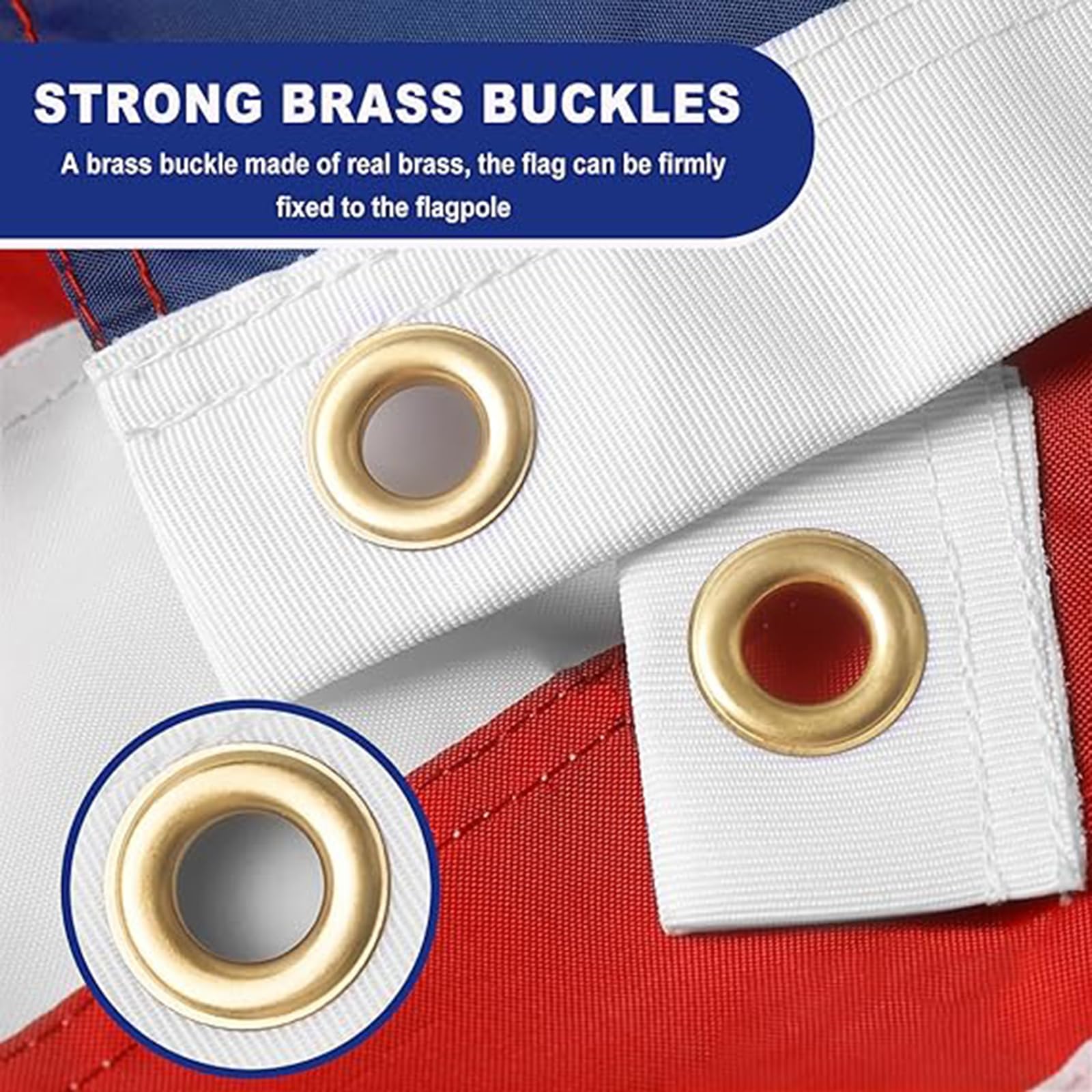 FARQIO US flag 600D fabric emphasizes durability for harsh weather.