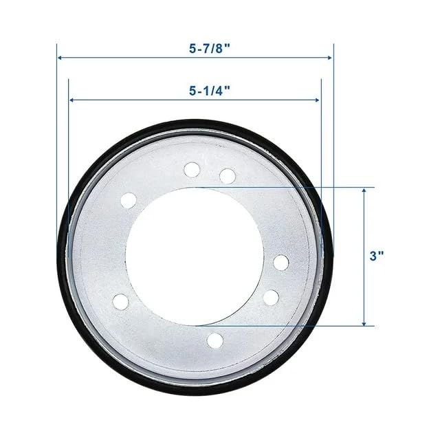 Fascinatte Frction Drive Disc, side view highlights durable friction surface.