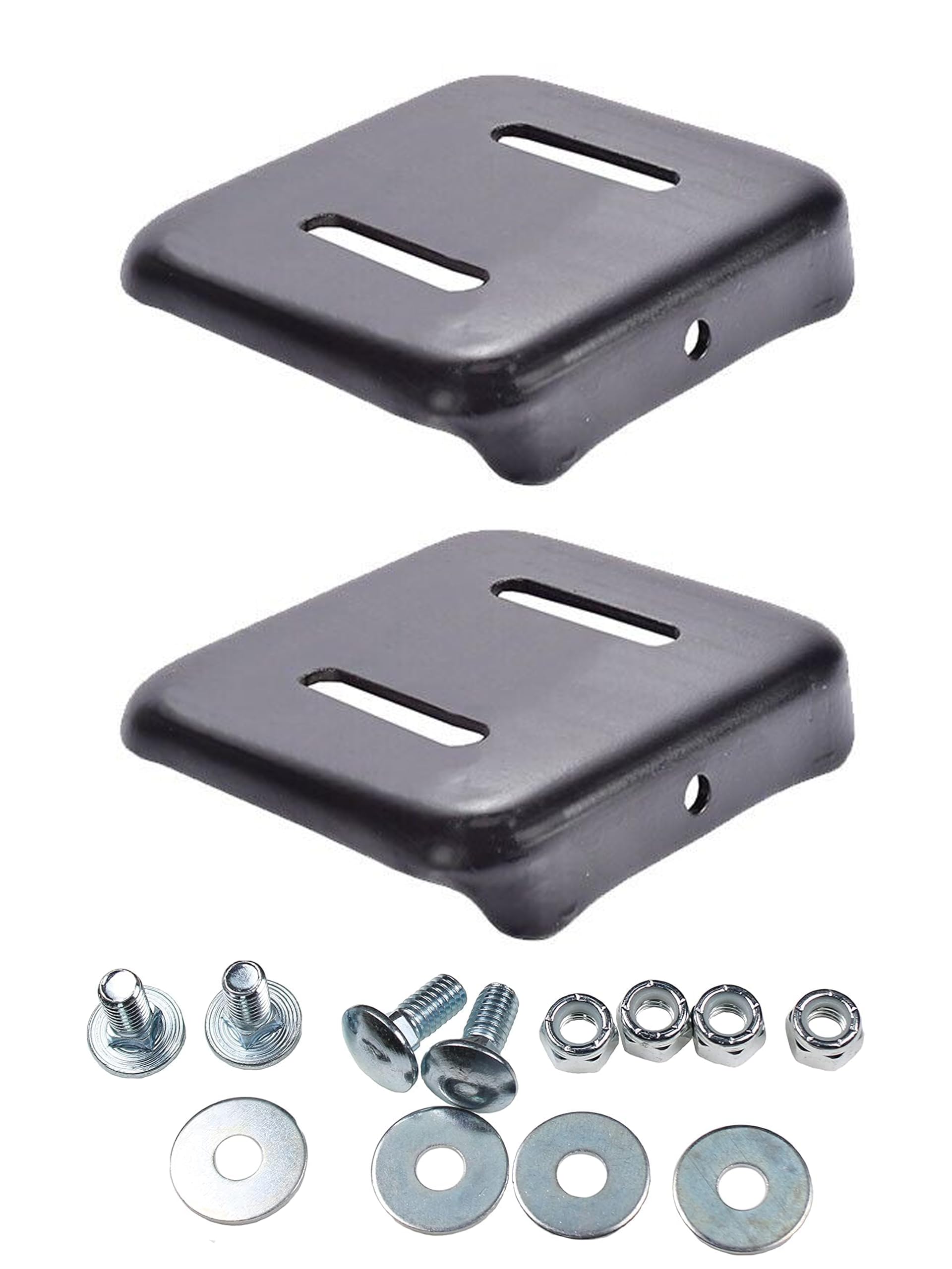 Fascinatte height-adjuster skid shoes 2pcs improve ground clearance for smoother snow removal.
