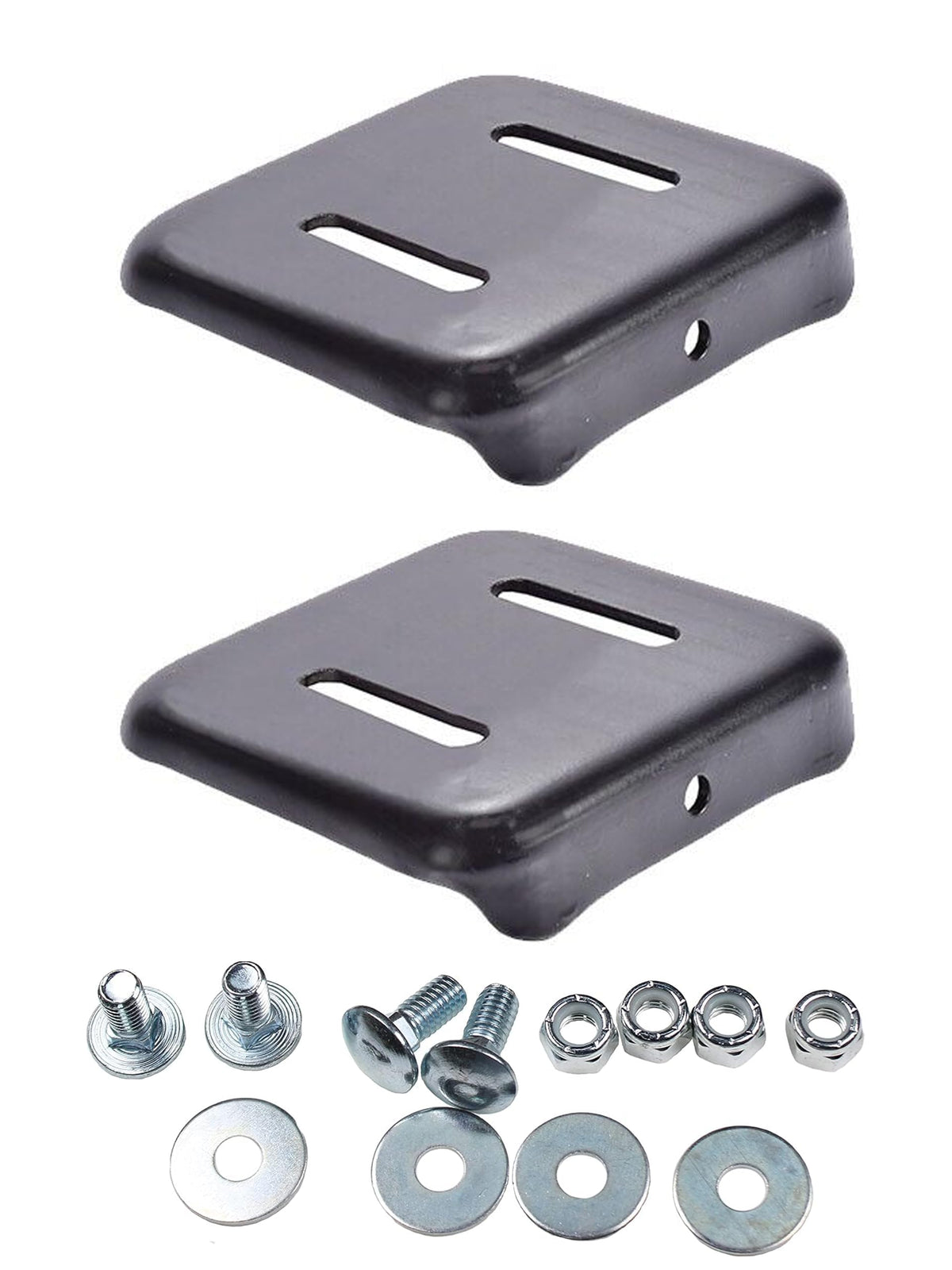 Fascinatte height-adjuster skid shoes 2pcs improve ground clearance for smoother snow removal.