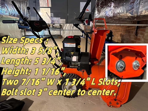Fascinatte snowblower plate kit installs easily for reliable performance.