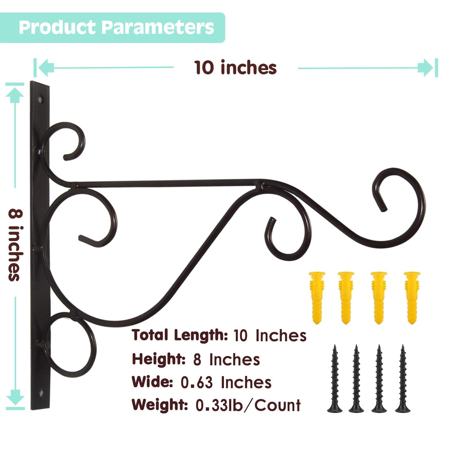 Fashion&cool multi-use bracket suitable for planters, bird feeders, lanterns, and wind chimes.