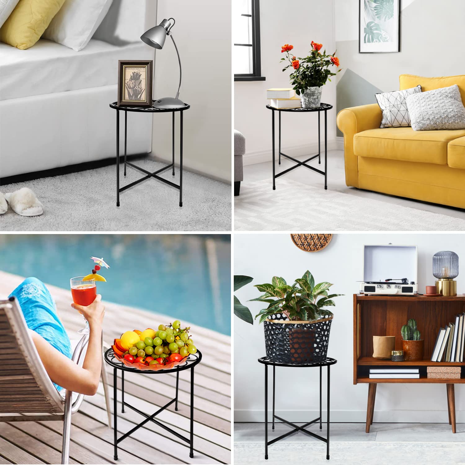 Fashion&amp;Cool foldable plant stand designed for quick storage after use