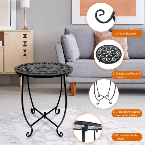 Fashion&cool rust-proof coating keeps patio table durable in all seasons