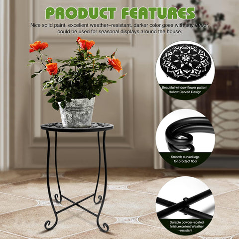 Fashion&cool round side table with anti-slip pads, protects floors and stays put.
