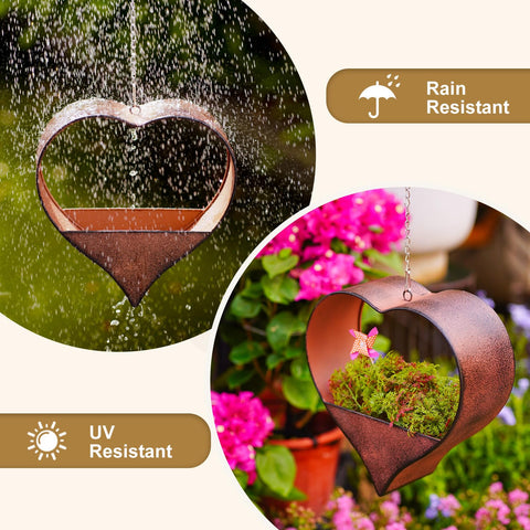 Fashionoda heart planter on balcony adds greenery to outdoor spaces