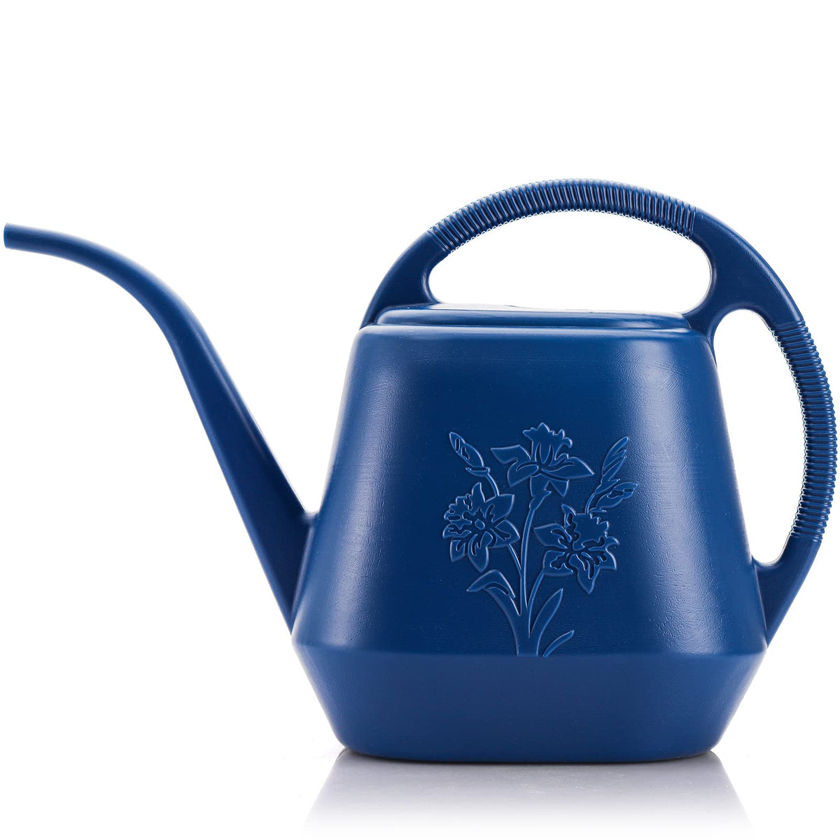 Fasmov 1-gallon watering can with blue handle for indoor plant care
