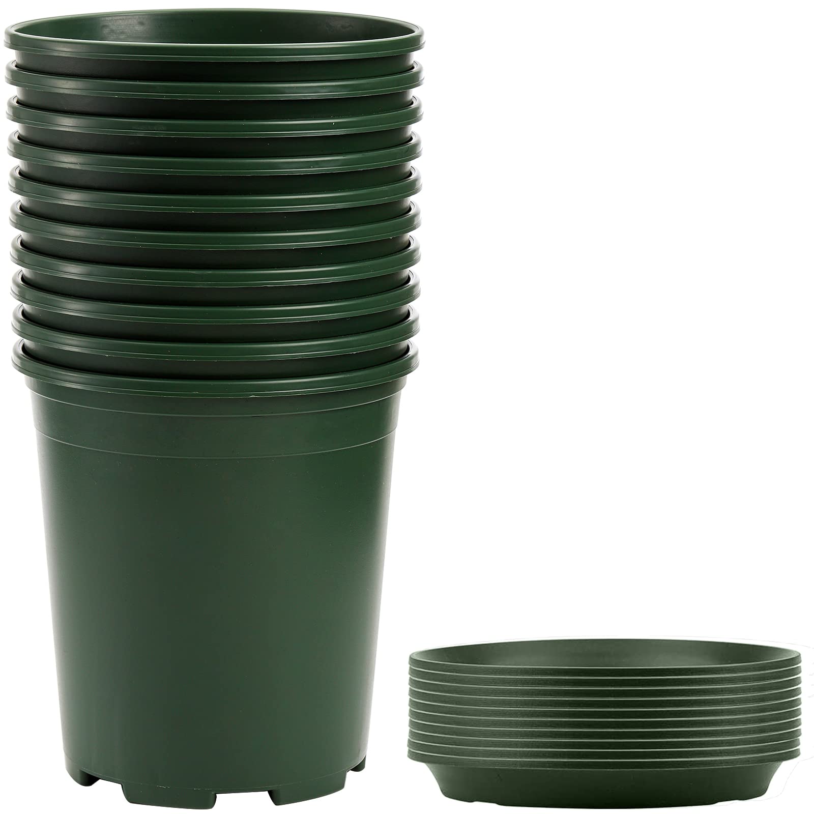 Fasmov 1-gallon nursery pot for seedlings with durable plastic.