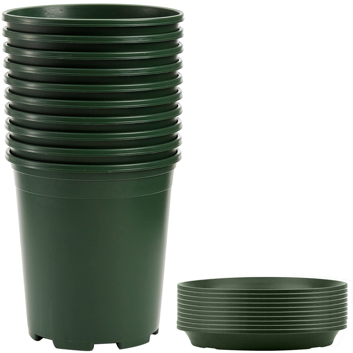 Fasmov 1-gallon nursery pot for seedlings with durable plastic.
