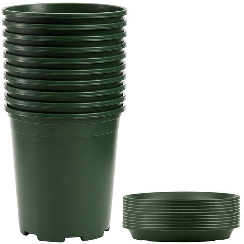Fasmov 1-gallon nursery pot for seedlings with durable plastic.