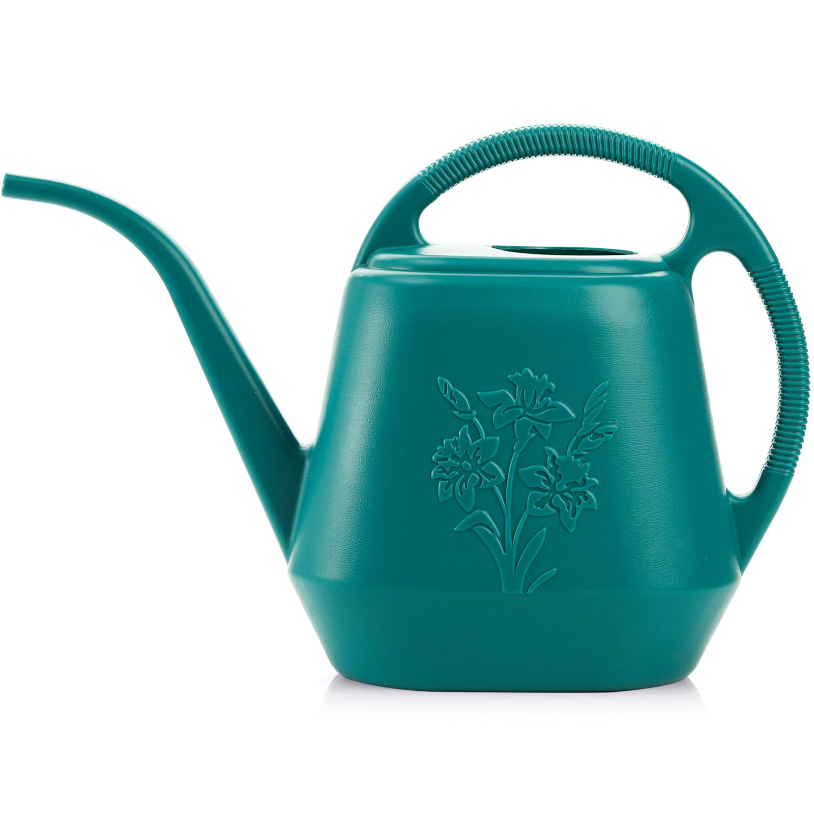 Fasmov 1-gallon watering can, front view with ergonomic handle for precise watering.