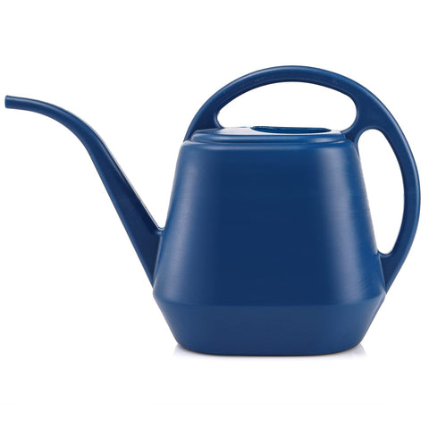 Fasmov blue 1-gallon watering can with compact home-use design