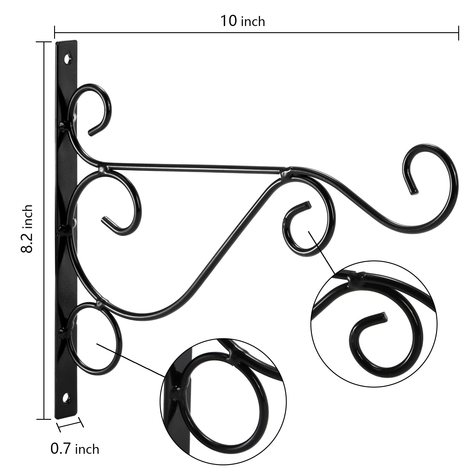 Fasmov bracket with two hooks ready for hanging items.