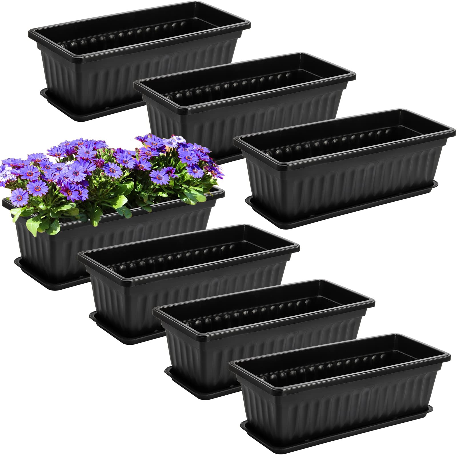 Fasmov classic black window box enhances modern decor