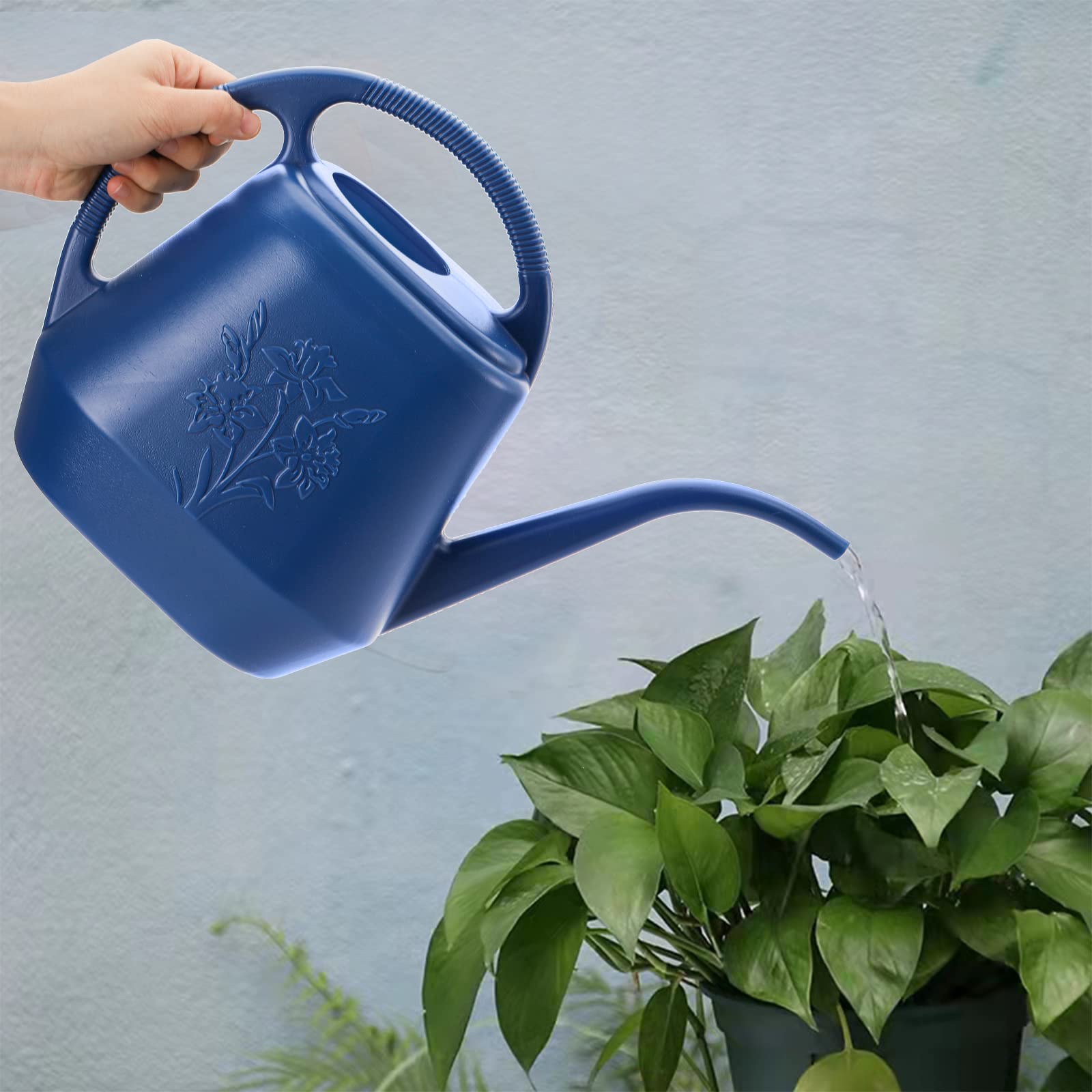 Fasmov blue watering can designed for daily garden tasks
