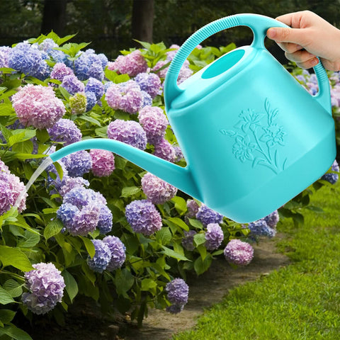 Large-capacity Fasmov plastic watering can built for long-lasting use.