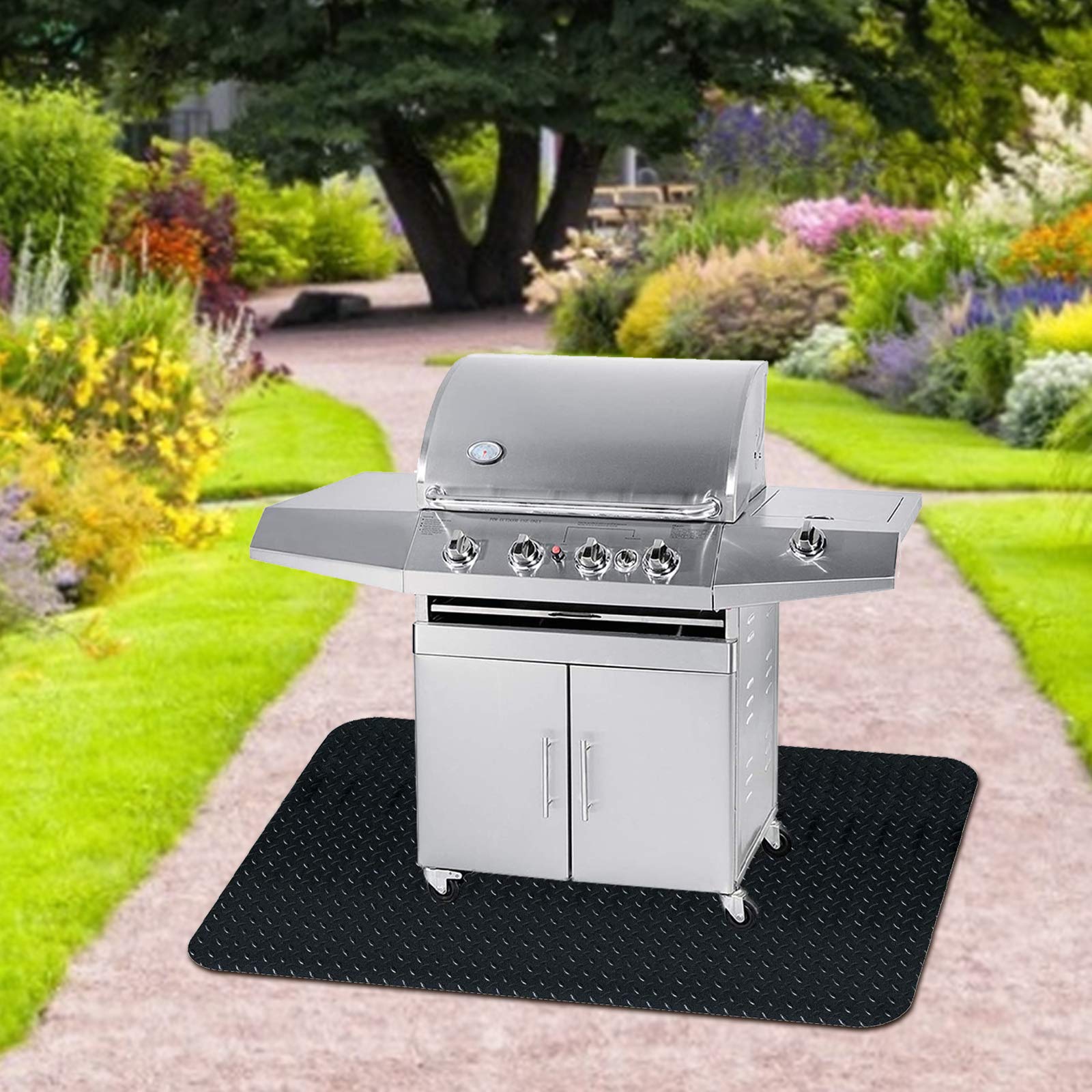 Fasmov easy-clean grill mat for quick washing after grilling