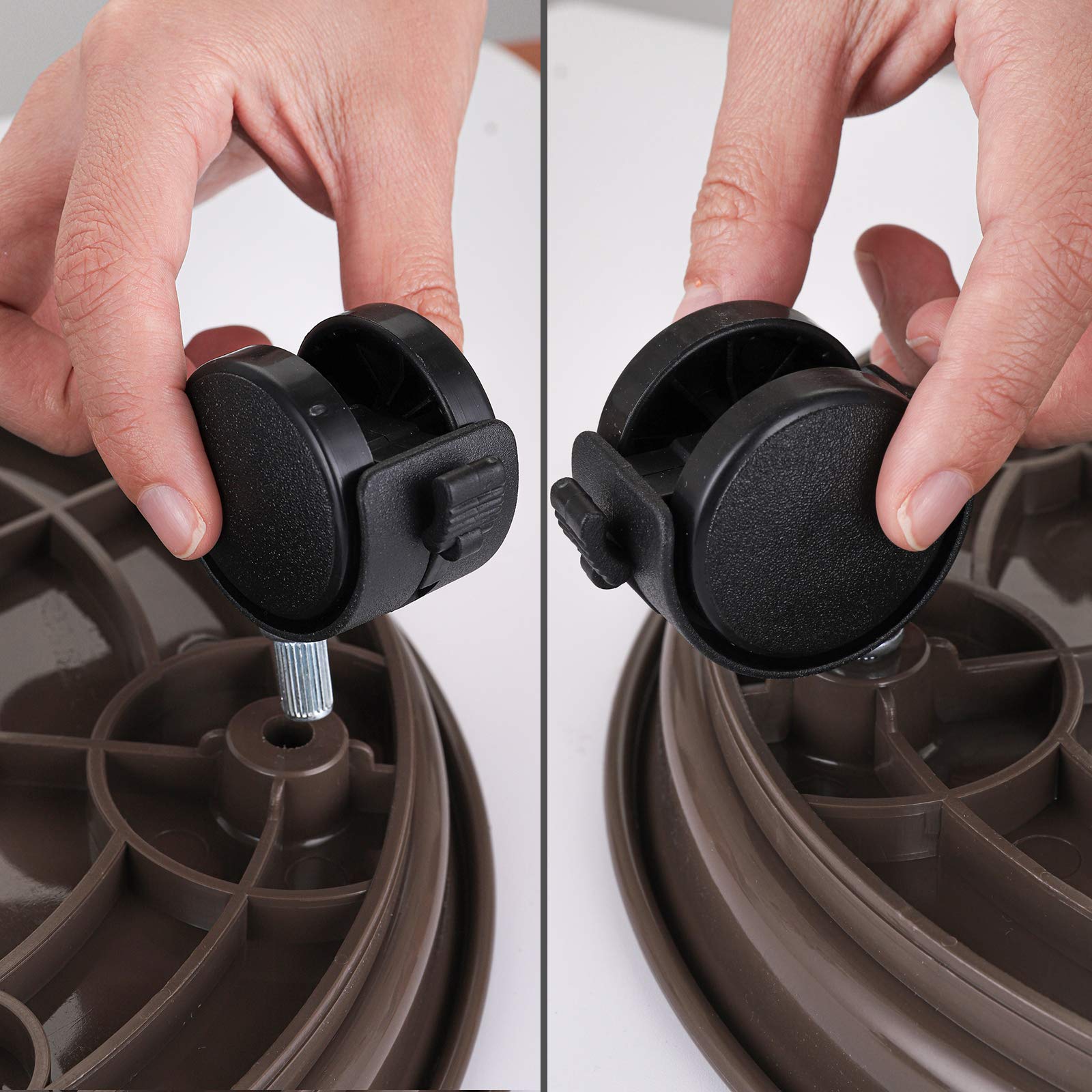 Fasmov heavy-duty patio caddy with wheels for indoor-outdoor use.